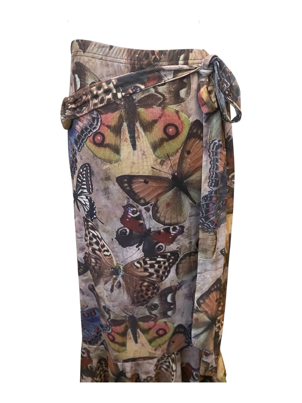 Romwe Womens Fairy Core Butterfly Print Skirt Size 4 Mermaid Style NWT - Picture 3 of 7